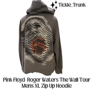 Pink Floyd Roger Waters The Wall Tour Brown Graphic Hoodie -
